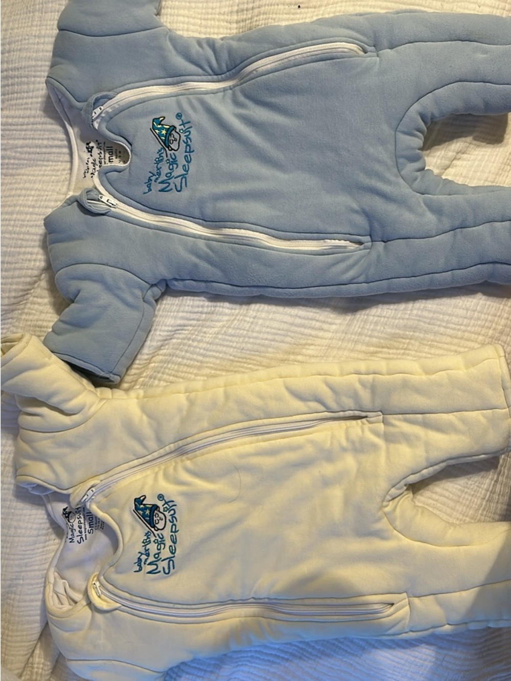 2 size S magic Merlin sleep suits